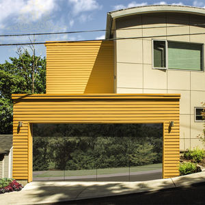 Porte de <span class=keywords><strong>garage</strong></span> moderne en verre sans cadre isolé électronique 9x8 / 8x7 / 12x7 / 9x7 pour maison - Product Image 3