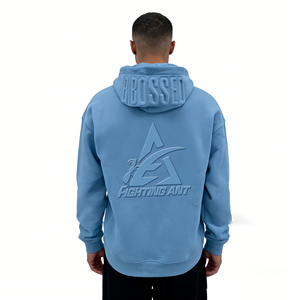 هودي رجالي عالي الجودة بتصميم ثلاثي الأبعاد منقوش بوزن 350 جرام للمتر المربع، مقاس كبير، طباعة ثقيلة الوزن مخصصة للرجال، موديل 2025 بالجملة - Product Image 1