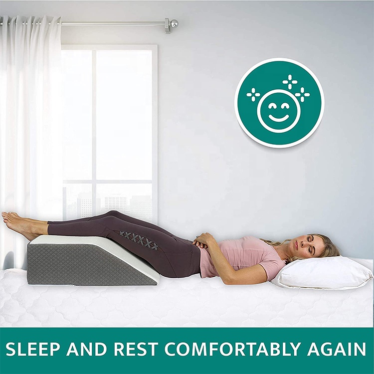 工厂批发健康家庭护理膝盖疼痛手术后睡眠枕头医疗枕头腿部记忆泡沫枕头