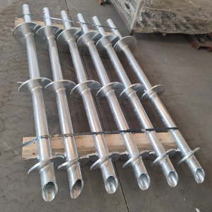 פלדה מגולוונת אדמה בורג ערימת מתכת סוגר הקרקע ערימות הסליל - Product Image 6