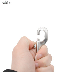 Keep Diving Stainless Steel Rope <b>Hook</b> 90mm Spring <b>Clip</b> Diving BCD Accessory - Product Image 1