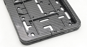 Soporte Universal para matrícula <span class=keywords><strong>de</strong></span> coche, accesorio estándar europeo, <span class=keywords><strong>de</strong></span> fibra <span class=keywords><strong>de</strong></span> carbono y plástico - Product Image 5