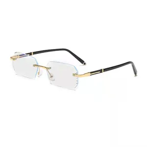 Venta al por mayor sin marco anti radiación gafas-Gafas de sol fotocromáticas para hombre y mujer, lentes fotocromáticas con bloqueo de luz azul transparente, antiradiación, rayos azul, UV400
