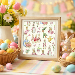 Pink <b>Easter</b> gift <b>wrapping</b> <b>paper</b> Children's gift <b>wrapping</b> <b>paper</b> Cute rabbit double sided printed gift <b>wrapping</b> <b>paper</b> Customizable - Product Image 4