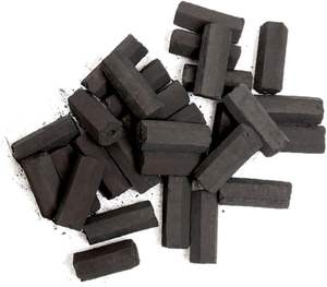 Charbon de bambou 100% naturel Nomad Fire |   10 LBS |   Briquettes de charbon de bois noir |   Longue durée de combustion (4-6 heures) Fabrication mécanique Haute chaleur - Product Image 2