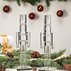 6フィートアクリルくるみ割り人形兵士自立耐久性のある環境に優しいクリスマスホームパーティーデコレーション - Product Image 2