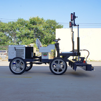 Niveleuse laser autoportée JIUBANG avec moteur essence/pétrole importé, puissance 22,8 kW, poids 1000 kg, 220 V, guidage laser intelligent, CE 1