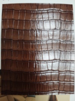 Cuir PU gaufré effet crocodile mat bicolore de haute qualité pour chaussures, bagages, sacs à main et décoration intérieure souple pour femmes