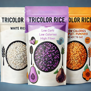 Nutrinoshi Riz de citrouille instantané tricolore Keto-Friendly, faible en glucides, préparation rapide, temps de cuisson 8-10 minutes, variété de saveurs, 100g - Product Image 1