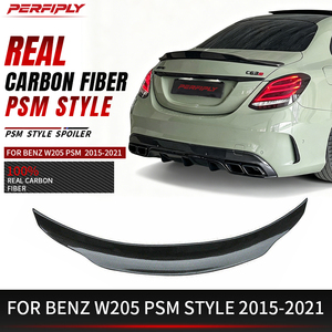 Alerón Trasero de Fibra de Carbono Estilo <span class=keywords><strong>PAM</strong></span> para Mercedes Benz Clase C W205 C180 C200 C300 C43 C63 AMG 2014+ - Product Image 1