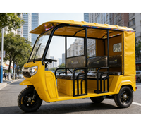 Tricycle électrique E Trike pour passagers, 6 places, cabine ouverte, taxi indien Bajaj TUKTUK, meilleur prix
