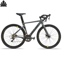 Vélo de route en alliage d'aluminium Haluda STORM-R2000-16s 700C, 16 vitesses, frein à disque hydraulique, cadre aérodynamique ultra léger