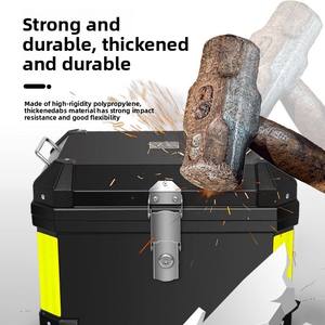 Caja Trasera para Motocicleta, Maletero Personalizado para Vehículo Eléctrico, Acero Inoxidable, 36L/45L/57L, Kit de Modificación de Almacenamiento con Batería - Product Image 3