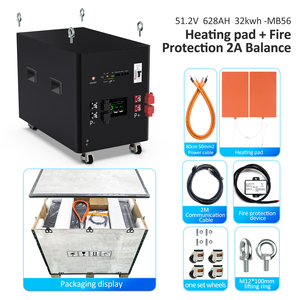 EU DDP Fast Ship 32kWh 51.2V 628Ah MB56 JK V19 BMS Heating Function with Wheels Solar <b>Backup</b> Power LiFePO4 <b>Battery</b> Pack - Product Image 3