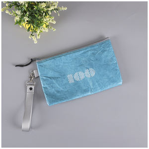 カスタムロゴ対応 洗えるタイベック®製スモールポーチ ジッパー付きコインケース・化粧ポーチ - Product Image 5