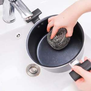 แผ่นใยขัดทำความสะอาดครัวแบบตาข่ายเคลือบทองแดงสแตนเลส  เป็นมิตรกับสิ่งแวดล้อม ได้รับการรับรองมาตรฐาน ISO9001 สำหรับหม้อ กระทะ และอ่างล้างจาน - Product Image 4