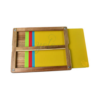 เขียงไม้ไผ่อเนกประสงค์4ชิ้นสำหรับใช้ในบ้านเป็นมิตรกับสิ่งแวดล้อม - Product Image 6