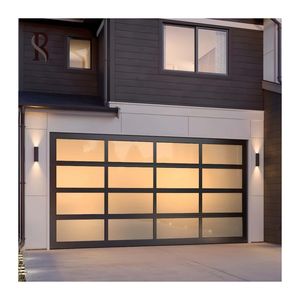 Portes <span class=keywords><strong>de</strong></span> <span class=keywords><strong>garage</strong></span> en treillis sectionnel en alliage d'acier moderne Rising isolant en gros extérieur VIillas <span class=keywords><strong>porte</strong></span> <span class=keywords><strong>de</strong></span> <span class=keywords><strong>garage</strong></span> isolée insonorisée - Product Image 2