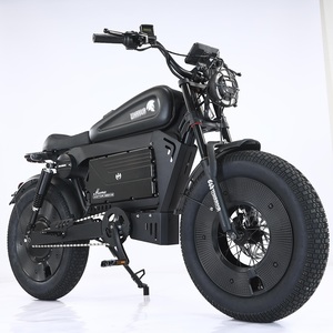 Bicicleta Eléctrica para Adultos HCBK-SS10 Negra con Motor Trasero Integrado en el Buje, Batería de Aluminio de 1500W 60AH, 140km de Autonomía, 20 Pulgadas - Product Image 2