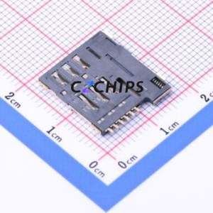 K-DYX-008 SIM Card Connector SMD Connector Micro SIM Card Card Holder 1.35mm - Product Image 2