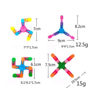 Innovador Spinner de Cadena con Formas Cambiantes, Mini Juguete Relajante y Calmante, Giratorio y Flexible para Mano - Product Image 6
