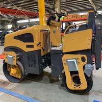 2024 nouveau 3 tonnes 5 tonnes vibrant Mini rouleau de route compacteur Machine pneu rouleau de route pour le compactage d'asphalte