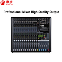 Console de mixage audio DJ 12 canaux RMX1204 avec Bluetooth, USB, 256 effets DSP, alimentation fantôme 48V, mixeur professionnel pour scène