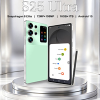 Smartphone Android 5G S25ultra Modèle 2026 avec triple appareil photo 108MP et stylet pour fabricants de téléphonie mobile en gros