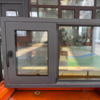 Système de fenêtre coulissante moderne sur mesure pour extérieur, résistant aux ouragans, insonorisé, avec cadre en alliage d'aluminium et moustiquaire en acier inoxydable