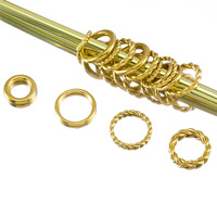 Connecteurs à boucle fermée de type câble en acier inoxydable 304 et or 18 carats, anneaux de jonction pour accessoires de bijoux DIY (bracelets, colliers) Yiwu