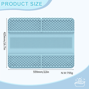 Bloc <span class=keywords><strong>de</strong></span> construction <span class=keywords><strong>Baignoire</strong></span> en silicone Bplash Guard avec ventouses pour enfants Douche <span class=keywords><strong>Baignoire</strong></span> Topper <span class=keywords><strong>Baignoire</strong></span> Splash Guard Play Shelf Area - Product Image 6