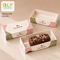 Boîte à dessert en papier alimentaire personnalisée pour les glaces, les cake pops, les chocolats, les bâtonnets glacés, les emballages à emporter pour les pâtisseries