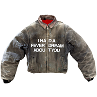 Fabricant de vestes sur mesure, veste de travail en toile de canard vintage usée, veste bomber Detroit, veste de charpentier