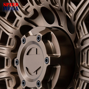 ล้อแม็กซ์ออฟโรด Speed Mega Bronze Mesh แบบ Beadlock สีดำ น้ำหนักเบา สำหรับรถบรรทุก SUV รถยนต์ ขนาด 17 18 19 20 นิ้ว - Product Image 4
