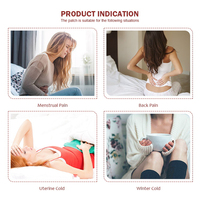 Coussinets de chaleur à la menthe herbacée personnalisés pour femmes, soulagement des douleurs menstruelles, packs chauds et froids