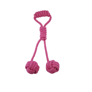 Toptan özel eğitim köpek çiğnemek yıkılmaz oyuncaklar kolu diş temizleme Pet köpek oyuncağı oyuncaklar pamuk halat çiğnemek köpek oyuncaklar - Product Image 2