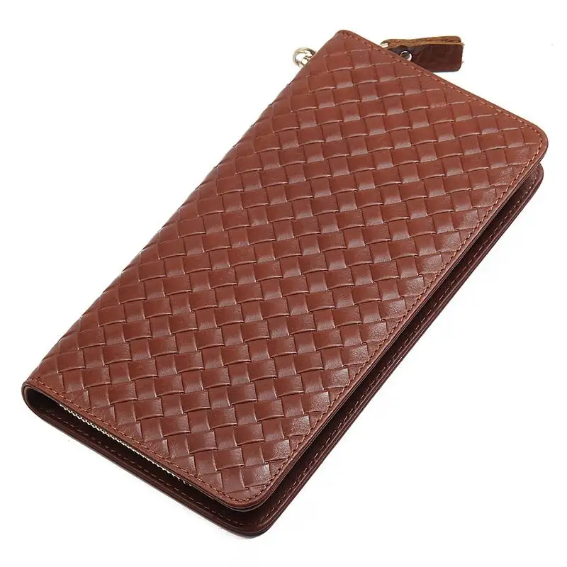 J.M.D New Lady Luxury Zipper Long Coin Clutch Retro Leather Purse Card Holder Rfid Minimalism Leather Wallet For Women Latest