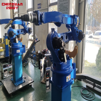 Brazo de robot YASKAWA flexible y de bajo precio con máquina de soldadura RD500S y soplete de soldadura Mig para un potente robot de soldadura por arco