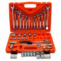 Ensemble de 37 outils à douilles pour mécanicien automobile, kit de réparation de voitures, clés à douilles combinées, poignée à cliquet, douilles