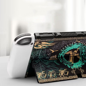 2023 xu hướng mới Nin Tendo chuyển đổi OLED PC trường hợp vỏ cứng Nin Tendo chuyển bìa giao diện điều khiển trò chơi da + 2 Grip Mũ joycon phụ kiện - Product Image 2