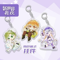 Porte-clés Kawaii Anime Game Nu: Carnival Olivine Quincy Blade en acrylique, pendentif de dessin animé, breloque de sac, jouet de cosplay
