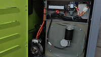 Balayeuse autoportée semi-fermée XY-A15, largeur de nettoyage 1400 mm, bac à poussière 200 L, 48 V, pour entrepôt, usine, route