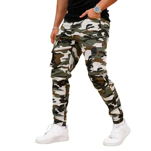 Pantalones Cargo de camuflaje personalizados Pantalones Cargo delgados para deportes al aire libre Hombres