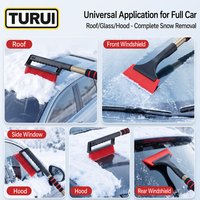 Outil de déneigement pour voiture, grattoir à glace extensible et brosse à neige pour pare-brise de voiture, nettoyage de la glace d'hiver, pelle détachable avec poignée