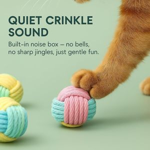 Wholesale Multicolor Cotton Rope Braided Bite-Resistant Cleaning <b>Dog</b> Toy Pet Toy <b>Ball</b> <b>Dog</b> Toys for Aggressive Chewers - Product Image 3