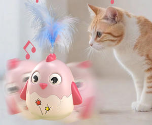 Juguete para gatos Campana Vaso Artefacto para gatos Palo <span class=keywords><strong>de</strong></span> plumas <span class=keywords><strong>de</strong></span> <span class=keywords><strong>ping</strong></span>-pong Palo para gatos Juguete para mascotas - Product Image 2