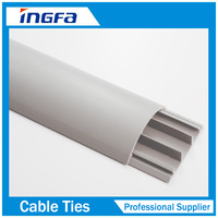 Goulotte de câble de conduit de câblage en PVC souple et flexible de 2mm/pcs 25x25mm UL94V-0 écologique