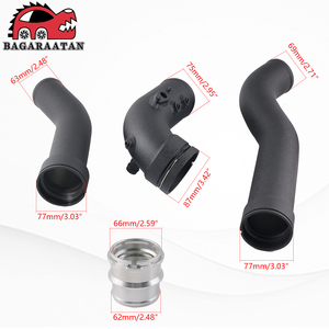 Tuyau de surpression en aluminium Aosu, Anti-corrosion, remplacement amélioré, pour BMW N20 N26 2.0L 320i 328i 428i 2012-2018, ICP014-BK - Product Image 6