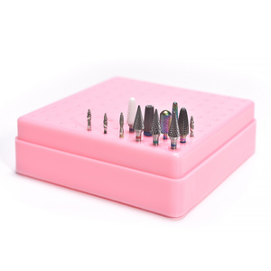 KADS 100 Hole Nail <b>Drill</b> <b>Bit</b> <b>Storage</b> Box Plastic Manicure <b>Drill</b> <b>Bits</b> Display Organizer Case Large Capacity Manicure Tool <b>Storage</b> - Product Image 4