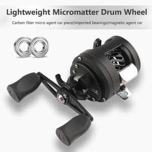 รอกตกปลาดรัมรอกซ้ายขวาลากได้สูงสุด5กก.,รอกตกปลาไพค์เบสอัตราเกียร์ความเร็วสูง6:<span class=keywords><strong>2</strong></span>:1สปูลโลหะทุกชนิด - Product Image 2